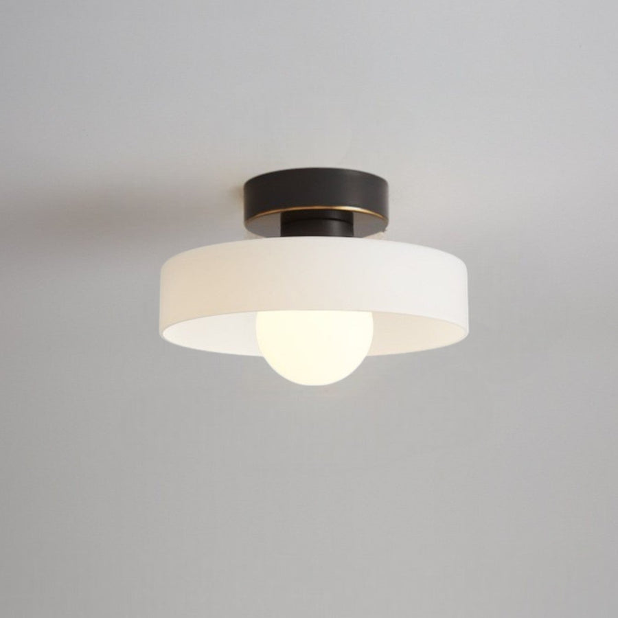 Bauhaus Ceiling Light – Round Glass Shade