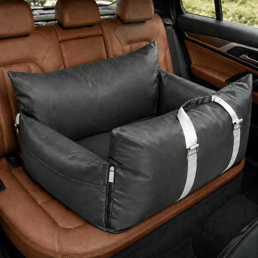 Waterproof Oxford Fabric Dog Bed – Safety Buckle and Non-Slip Base