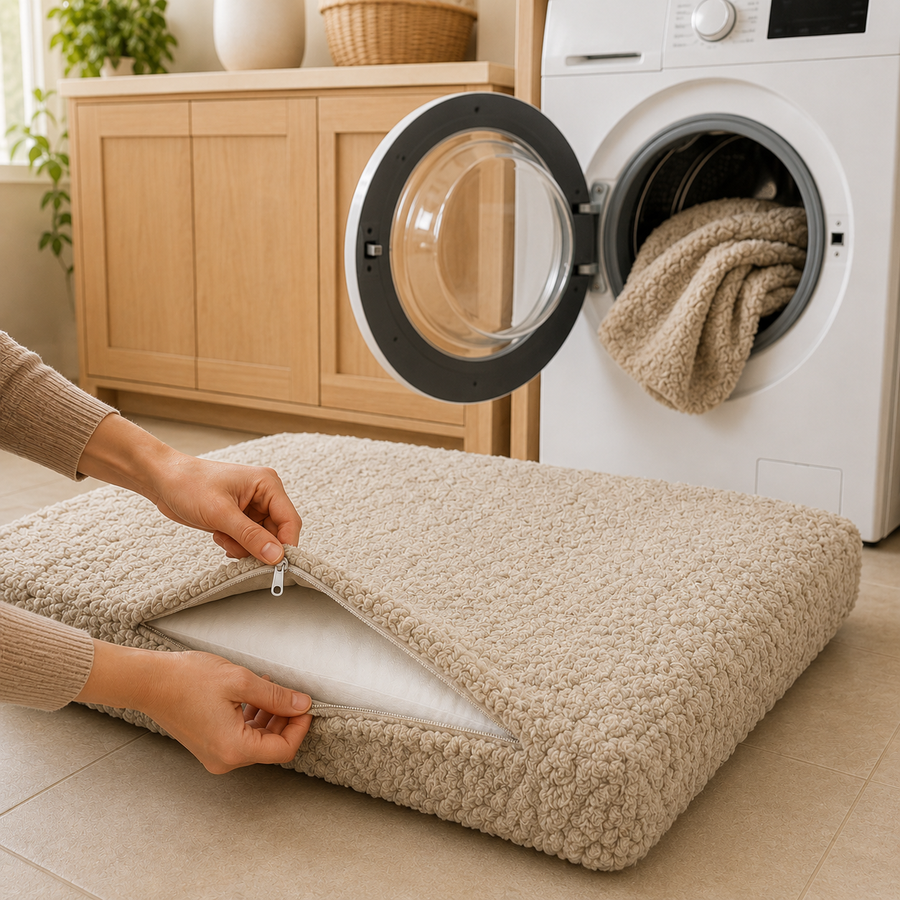 Orthopedic Dog Cushion – Foam Filling for Joint and Back Comfort and Support