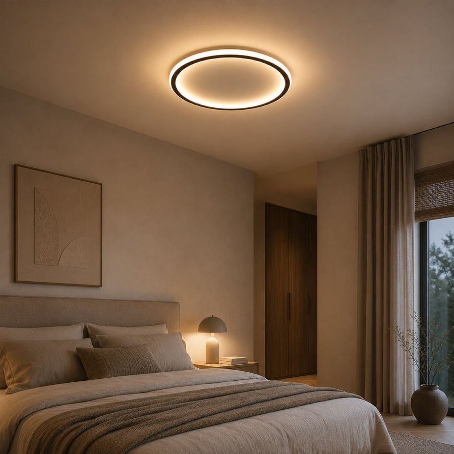 Elegant Aluminum Ceiling Light – Round Minimalist Design