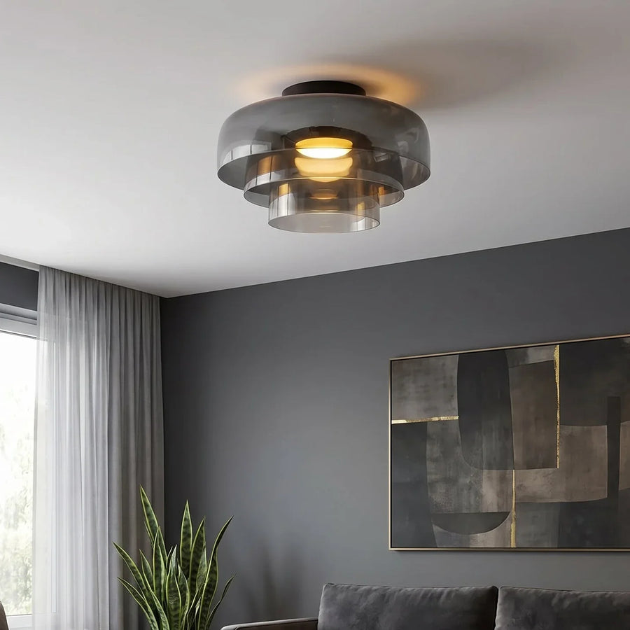 Layered Glass Ceiling Light
