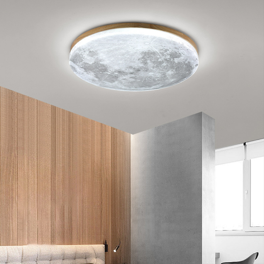 Moon Ceiling Light – Adjustable Brightness in Acrylic and Metal