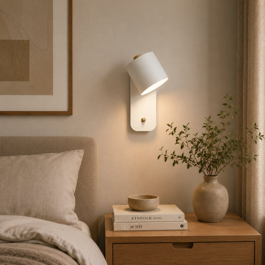 Minimalist Metal Wall Light – Swivel Spot Design with Flexible Beam Direction