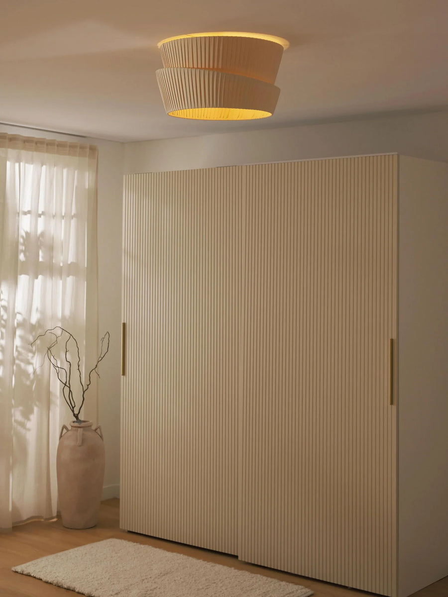 Modern Pleated Fabric Ceiling Light