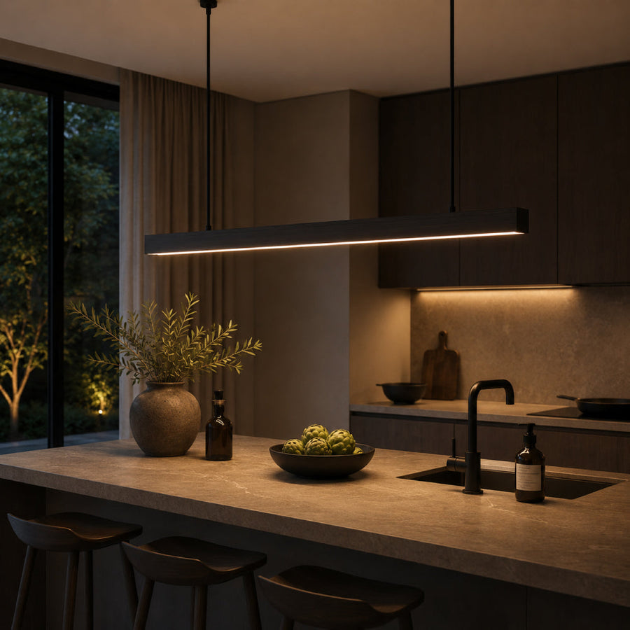 Modern Metal Pendant Light – Dimmable, Elegant Design in Black and Brown