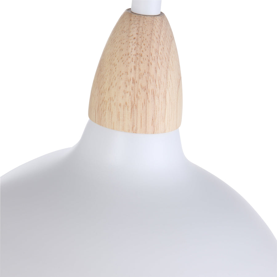 Pendant Light with Wood Detail – Compact Design