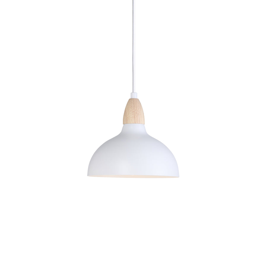 Pendant Light with Wood Detail – Compact Design