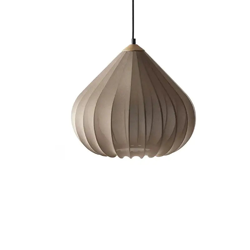 Retro Vintage Pendant Light – Japandi Art Deco Fabric Design with Soft Light