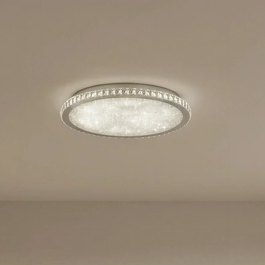 Round Crystal Ceiling Light – Elegant Design with Sparkling Details