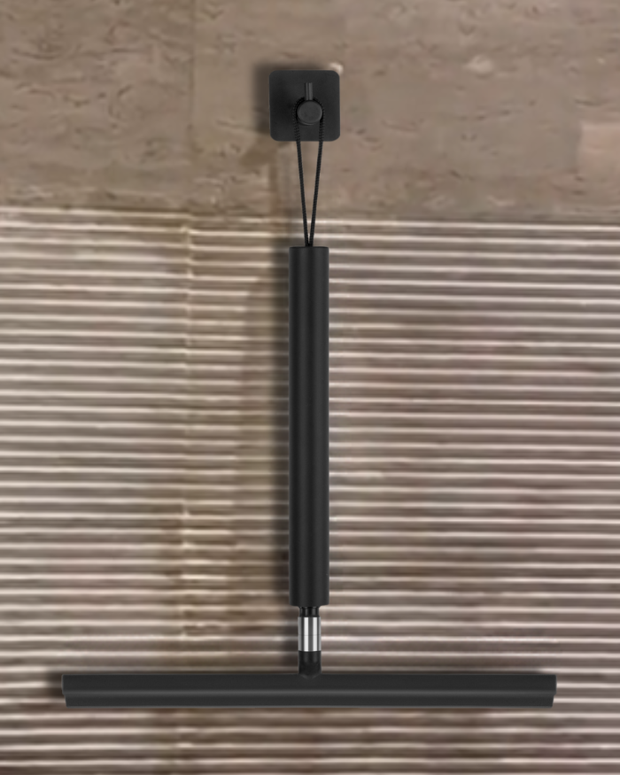 Telescopic Aluminum and Silicone Window and Shower Squeegee – Adjustable Up to 120 cm