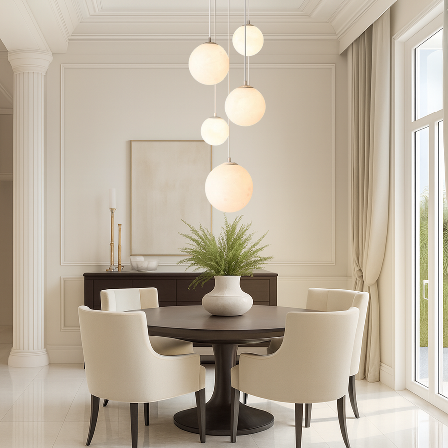 Nordic Moonlamp Staircase Chandelier