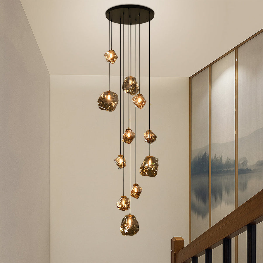 Nordic Villa Staircase Chandelier