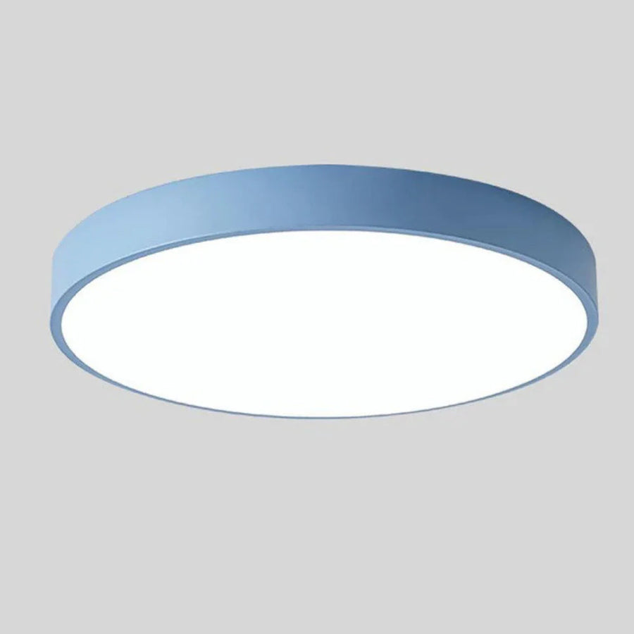 Scandinavian Ceiling Light – Round Design in Multiple Colors with Dimmable LED