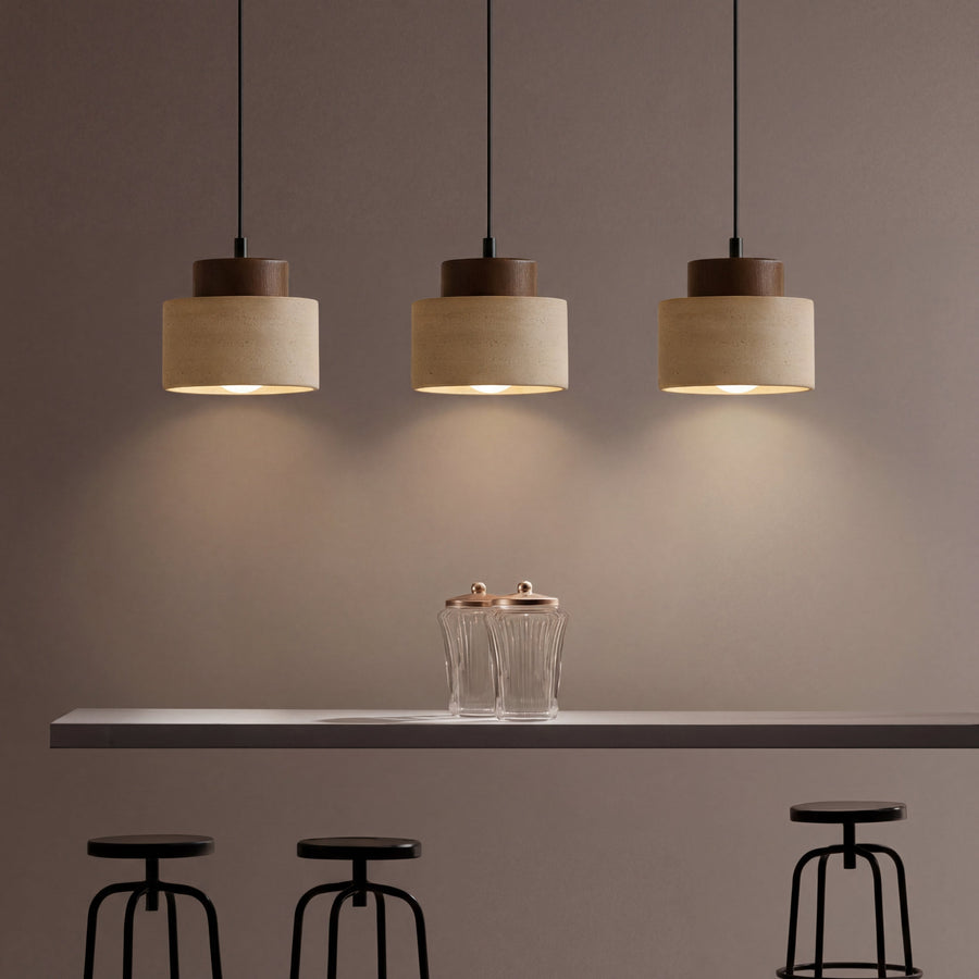 Travertine Stone Pendant Light