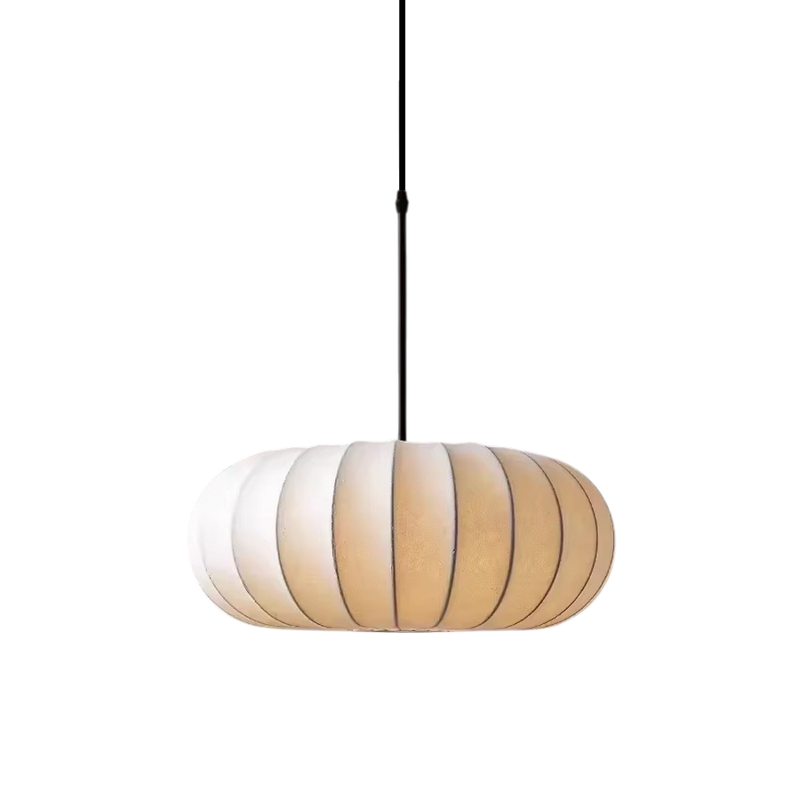 Wabi-Sabi Silk Dining Pendant Light – Sculptural Layered Design with Soft Ambient Light