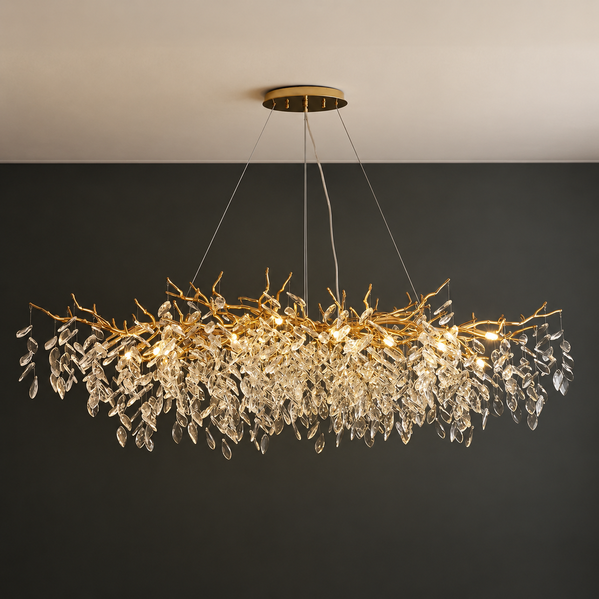 French Style Glass Chandelier