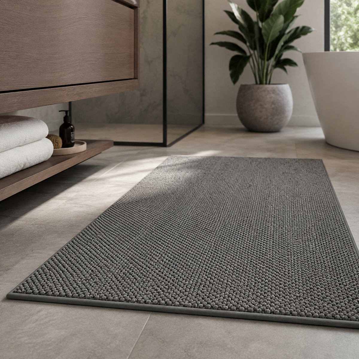 Absorbent Indoor Door Mat – Quick-Drying Fabric with Geometric Pattern