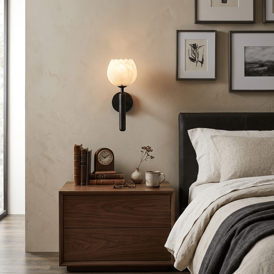 Alabaster Wall Light – Natural Stone with Soft Light for Elegant Lighting