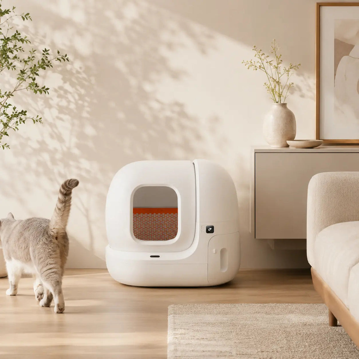 Automatic Covered Litter Box – Self-Cleaning, Large Capacity for Multiple Cats