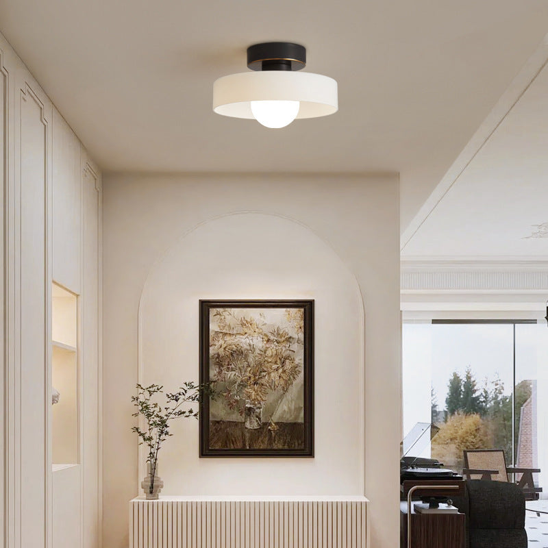 Bauhaus Ceiling Light – Round Glass Shade