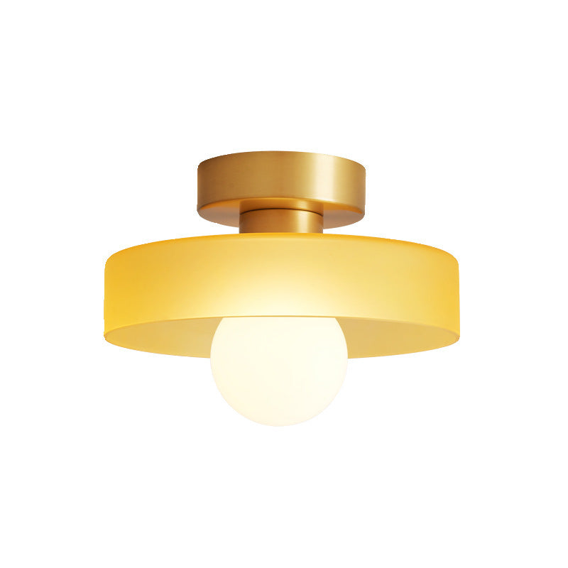 Bauhaus Ceiling Light – Round Glass Shade