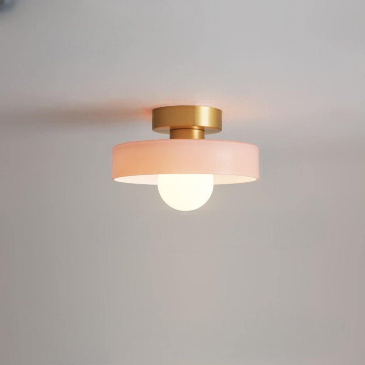 Bauhaus Ceiling Light – Round Glass Shade