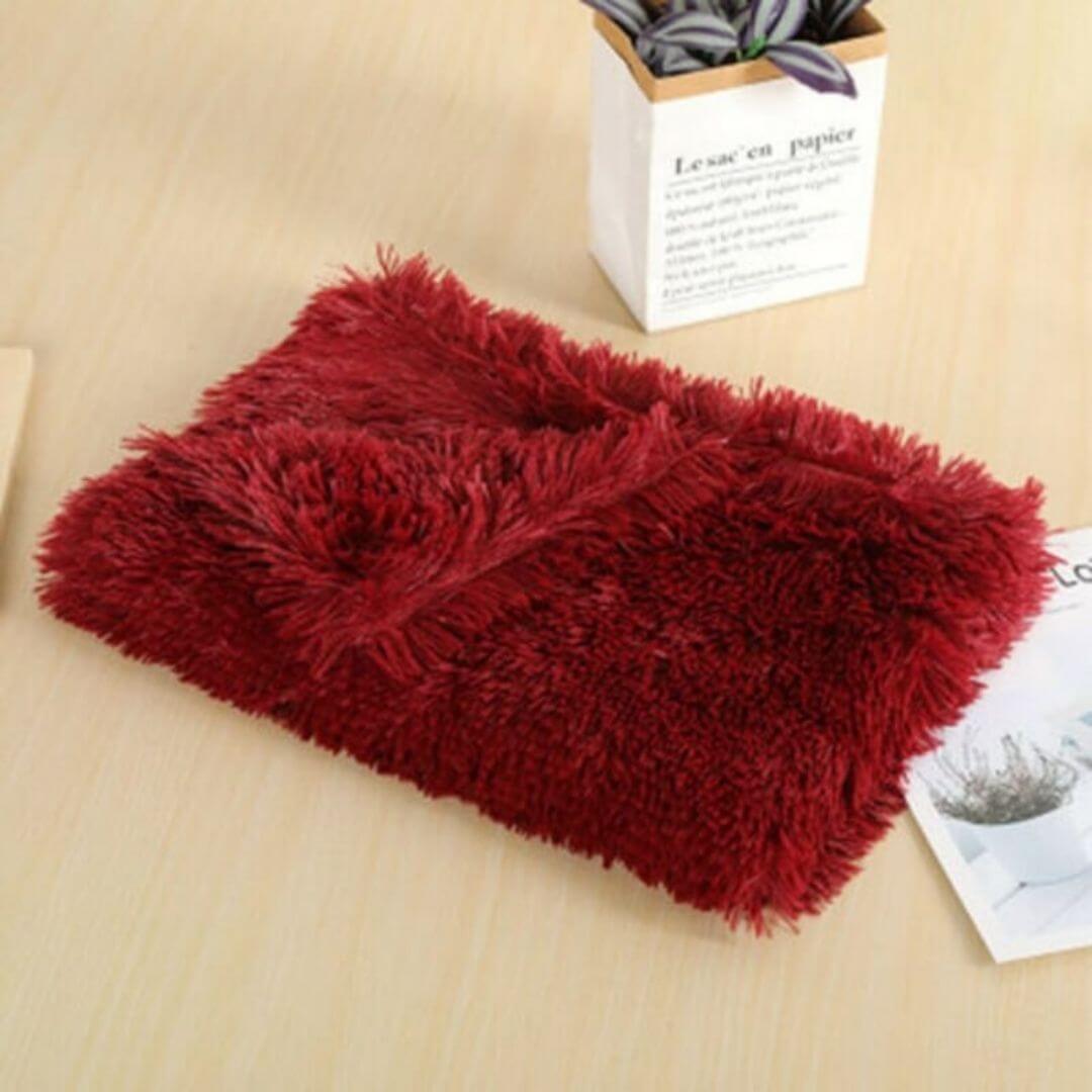 Soft Fluffy Pet Blanket for Anxiety Relief and Comfort