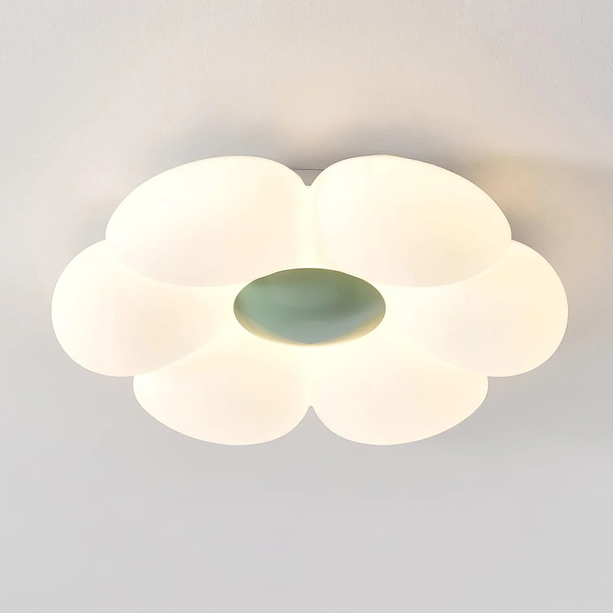 Six-Petal Flower Ceiling Light for Kids' Rooms