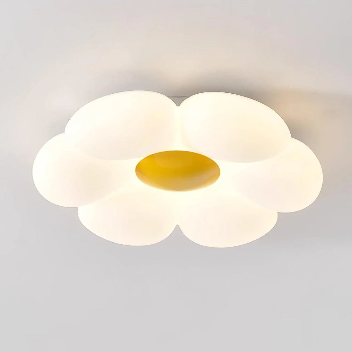 Six-Petal Flower Ceiling Light for Kids' Rooms