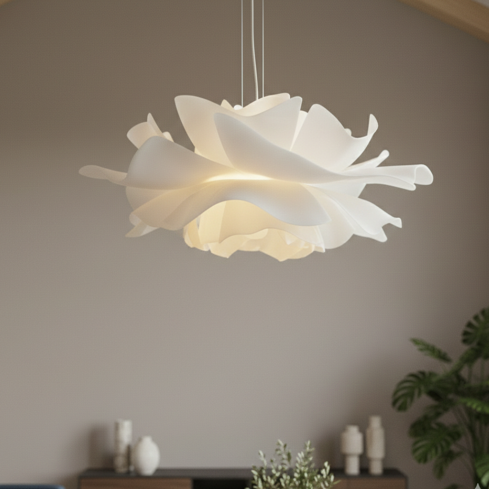 Flower Pendant Light – Lotus-Inspired Acrylic Design for Dining Room and Bedroom