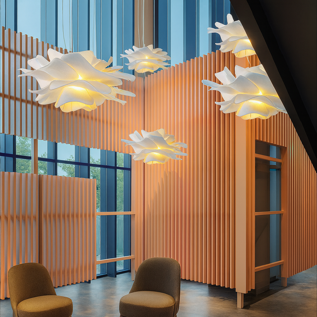 Flower Pendant Light – Lotus-Inspired Acrylic Design for Dining Room and Bedroom