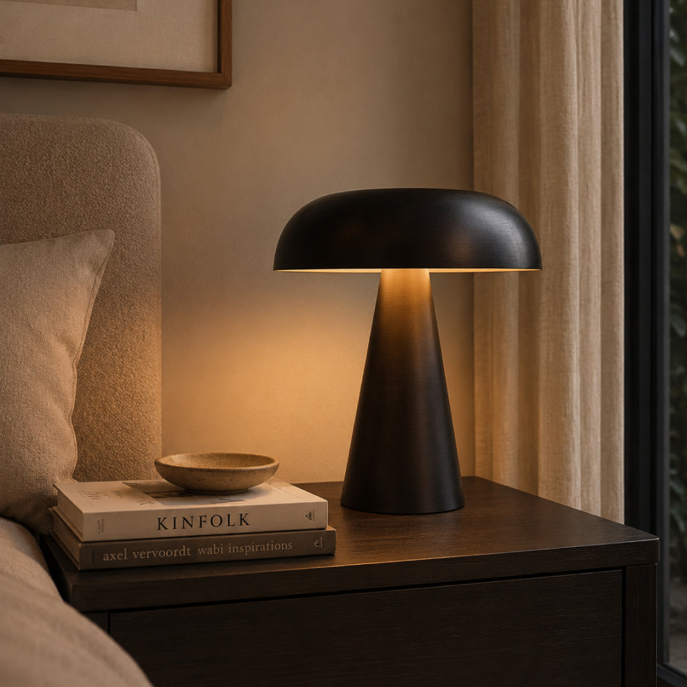 Cordless Table Lamp – Portable Aluminum with Adjustable Brightness and Long Battery Life
