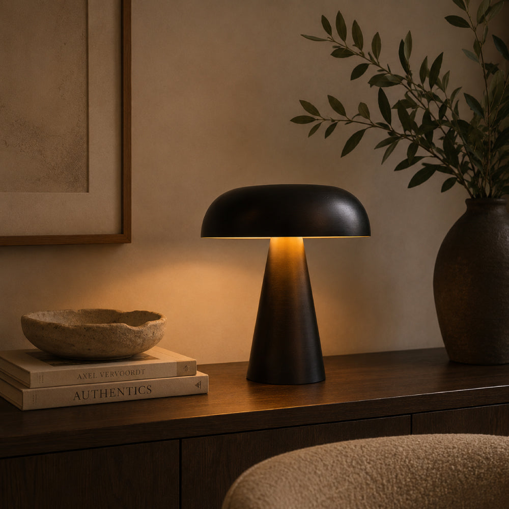 Cordless Table Lamp – Portable Aluminum with Adjustable Brightness and Long Battery Life