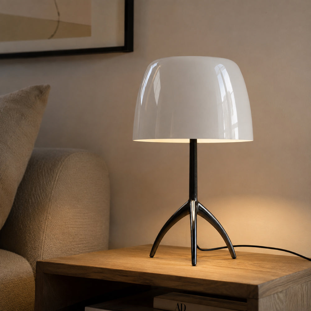 Dome Shade Table Lamp – Elegant Tripod Frame