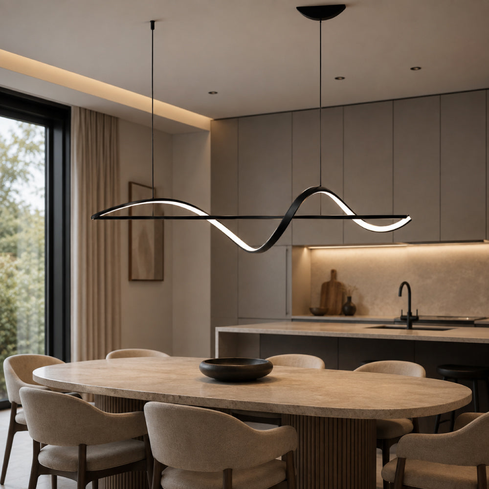 Modern Aluminum Pendant Light – Adjustable Brightness and Color Temperature