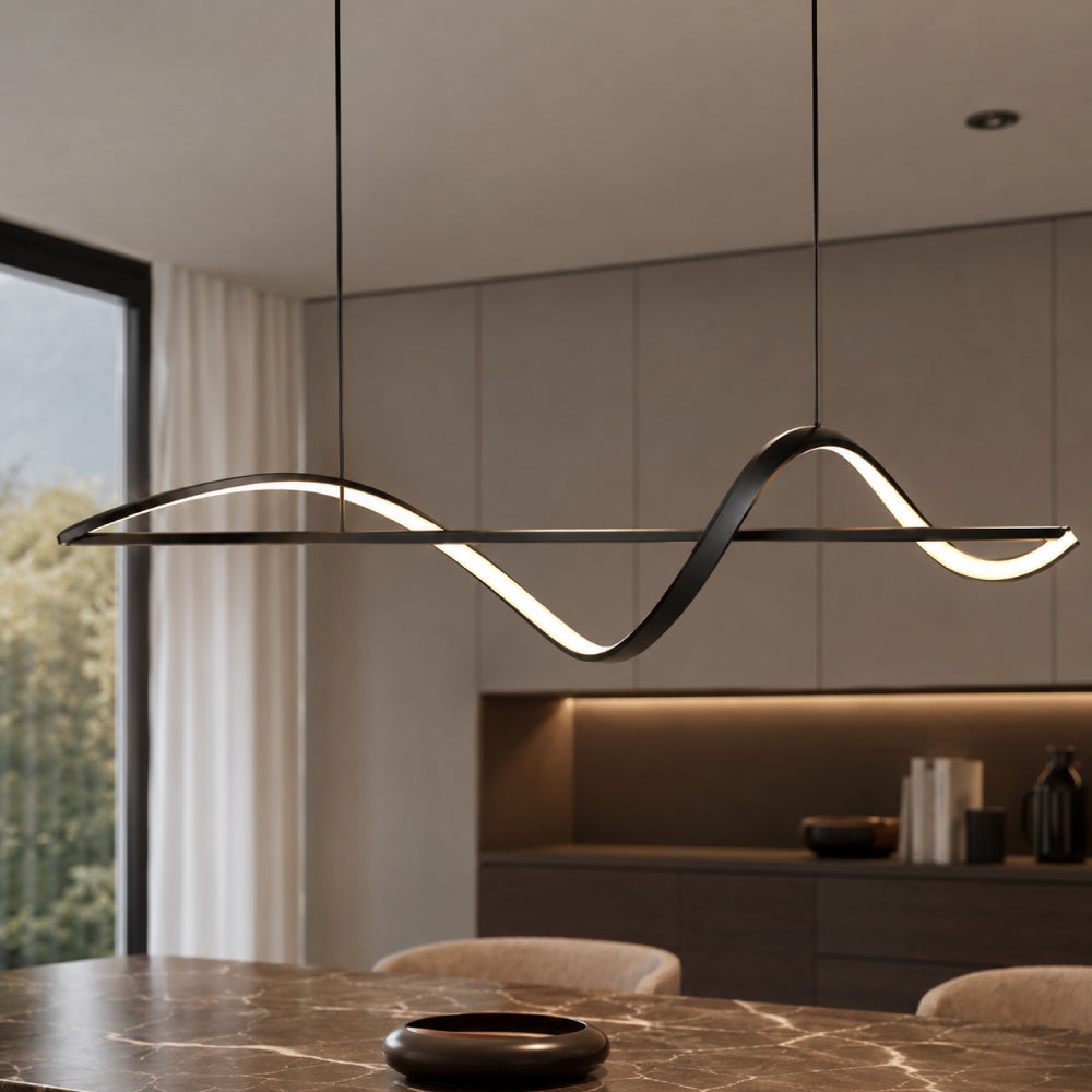 Modern Aluminum Pendant Light – Adjustable Brightness and Color Temperature