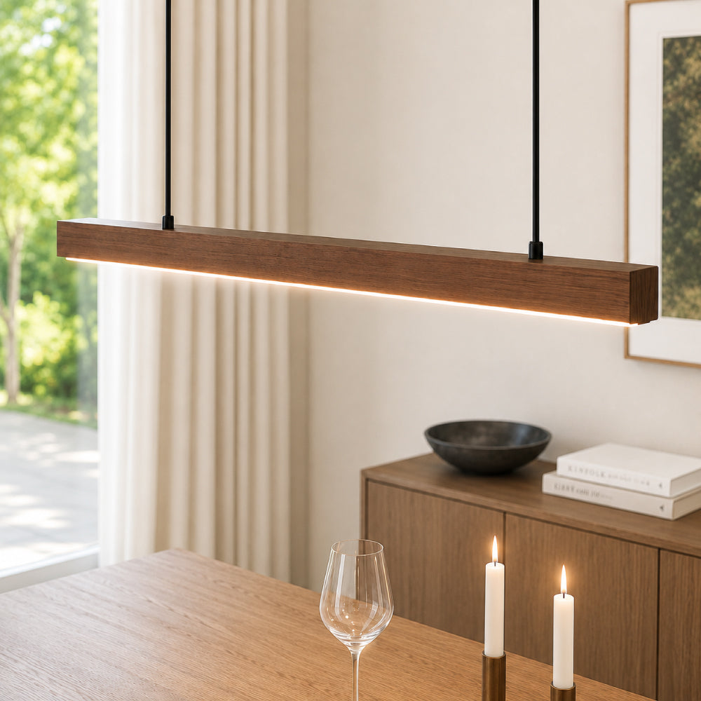 Modern Metal Pendant Light – Dimmable, Elegant Design in Black and Brown