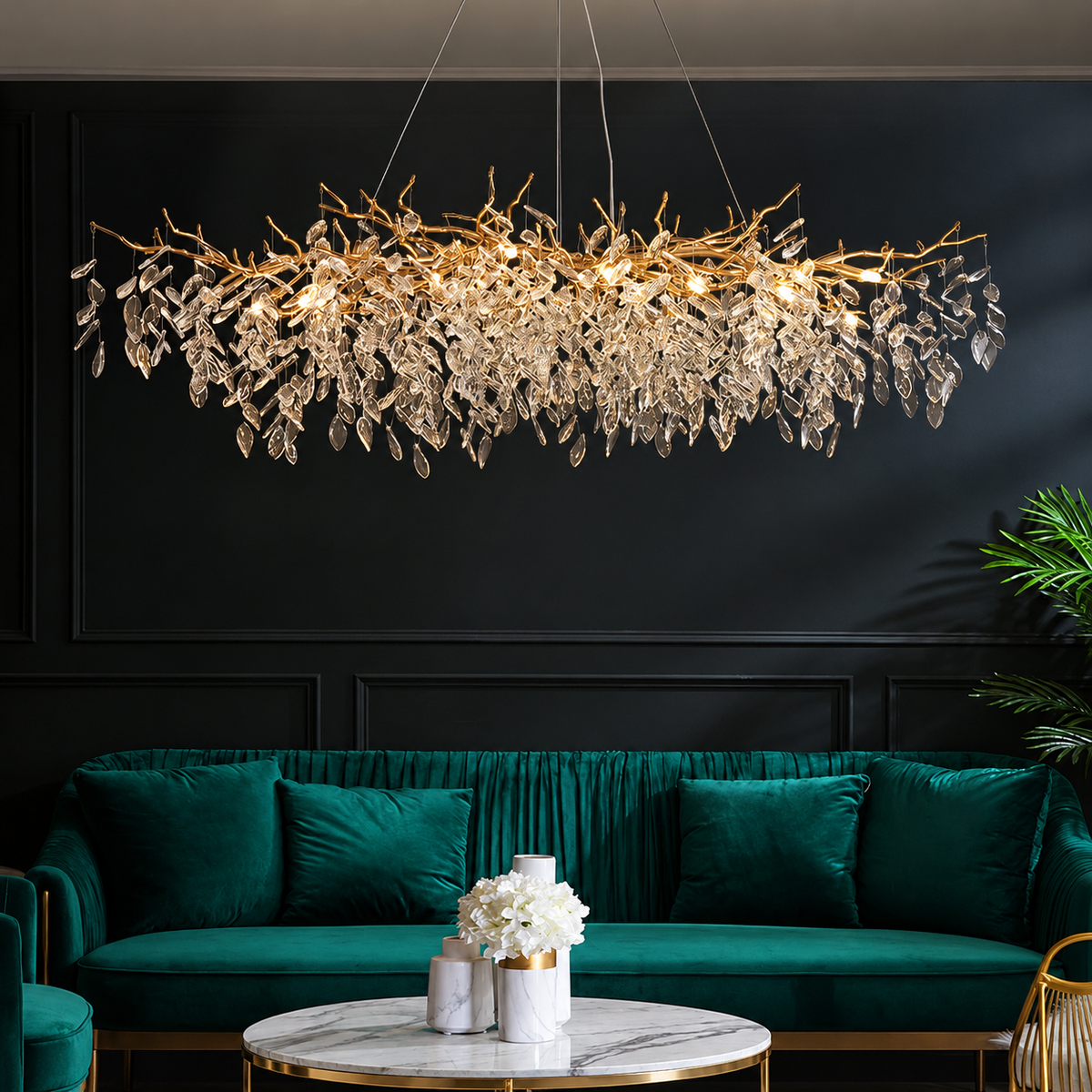 French Style Glass Chandelier