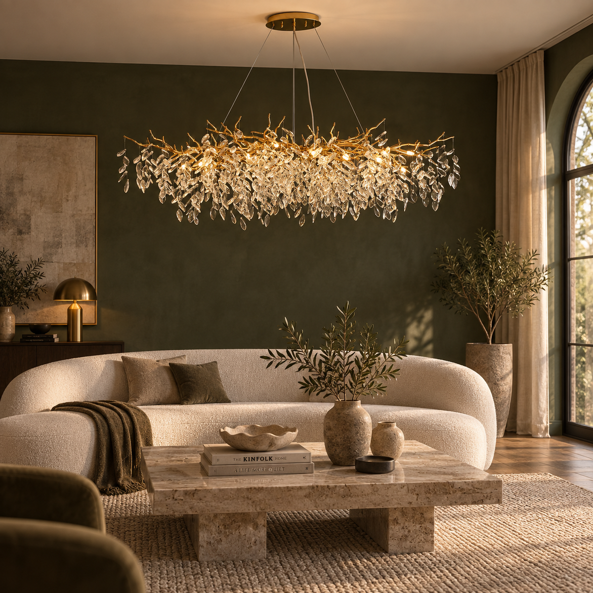 French Style Glass Chandelier