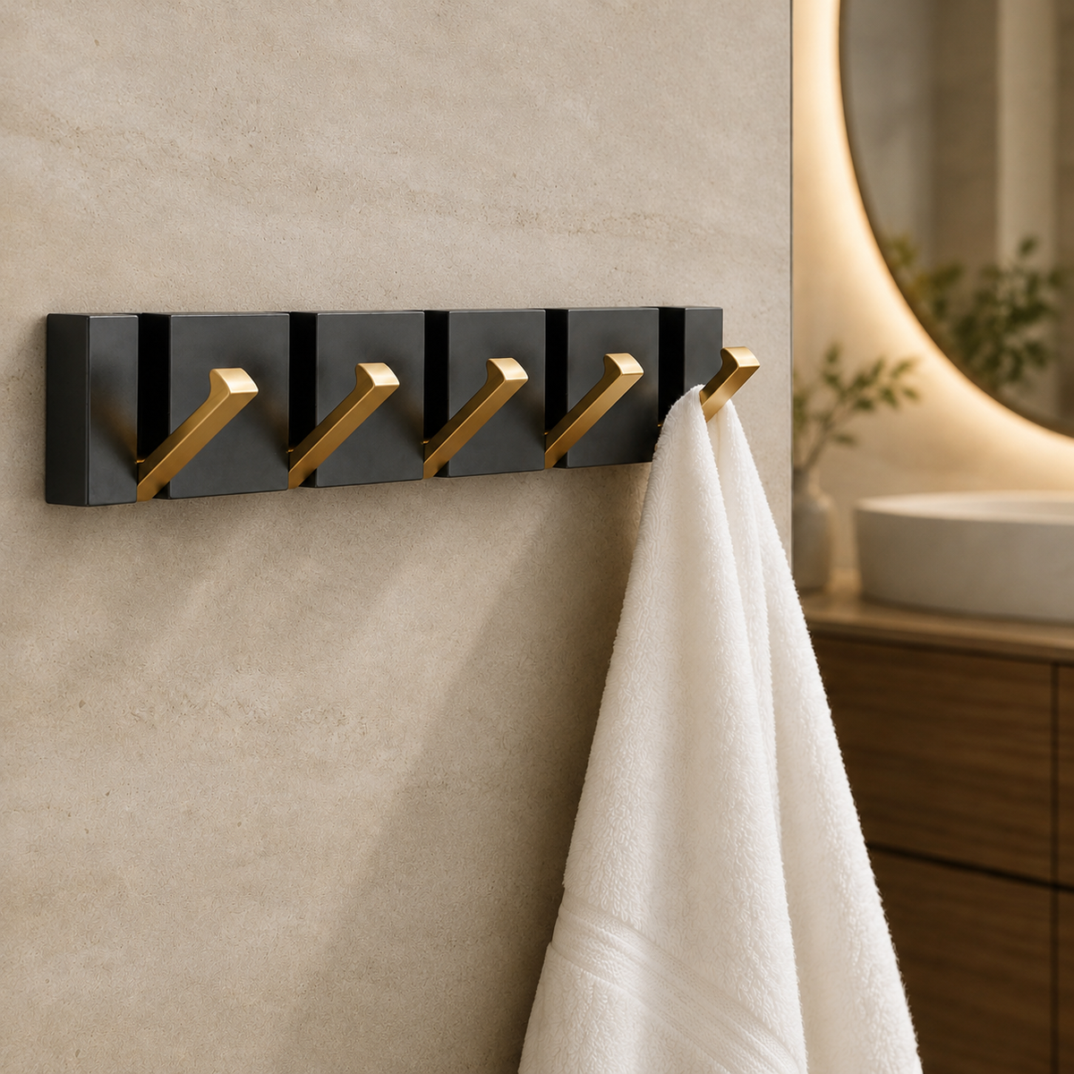 Foldable Stainless Steel Wall Hook – Minimalist Space-Saving Storage