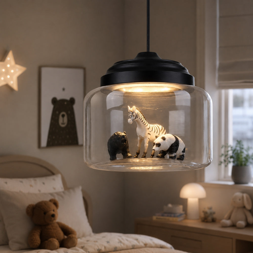 Animal Pendant Light for Kids' Rooms – Soft Light with Unique Animal Figures