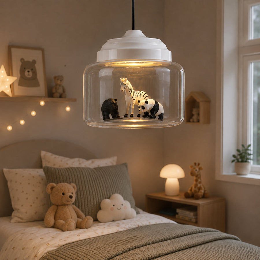 Animal Pendant Light for Kids' Rooms – Soft Light with Unique Animal Figures