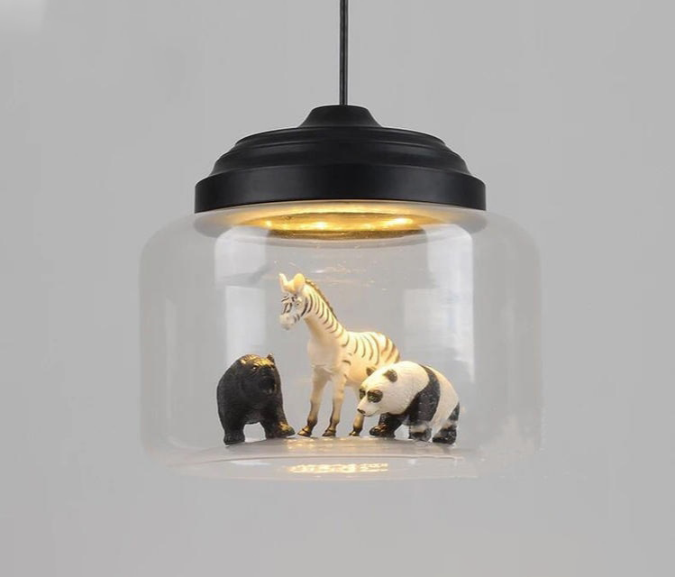 Animal Pendant Light for Kids' Rooms – Soft Light with Unique Animal Figures