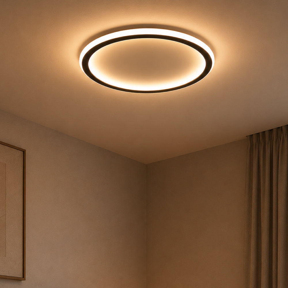 Elegant Aluminum Ceiling Light – Round Minimalist Design