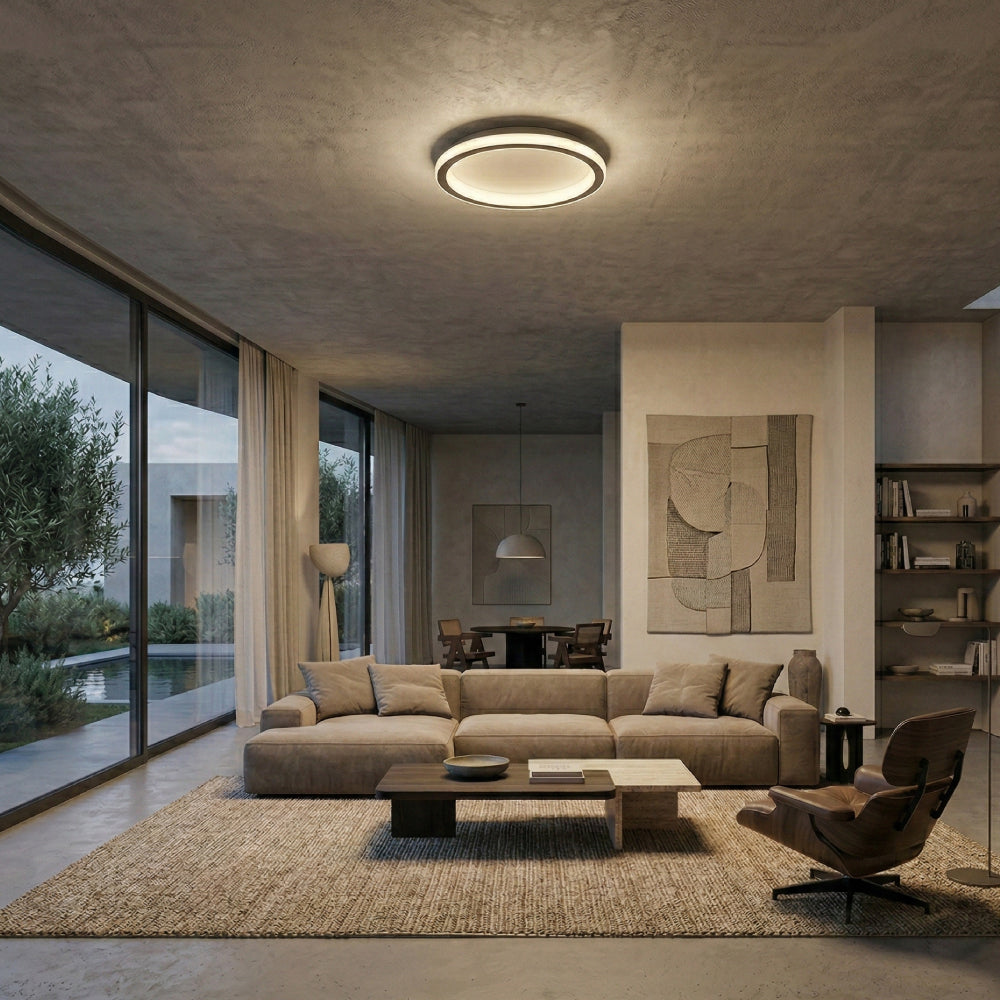 Elegant Aluminum Ceiling Light – Round Minimalist Design