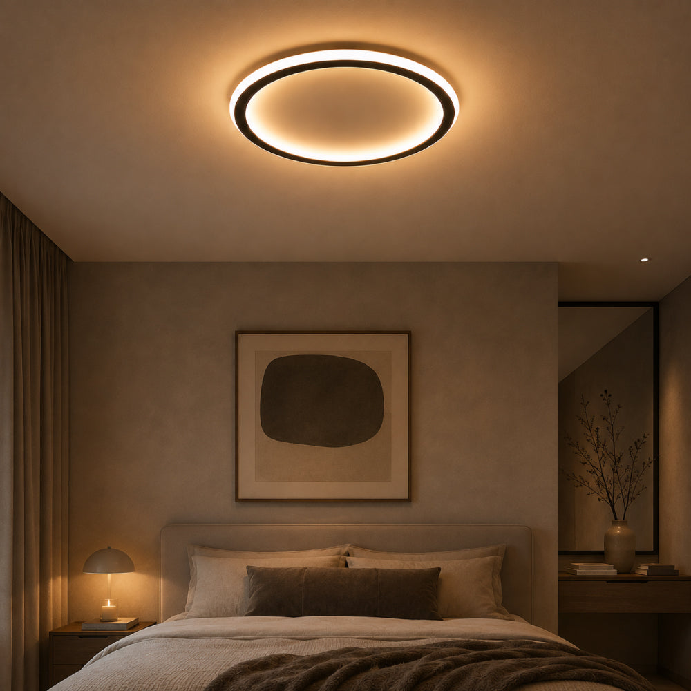 Elegant Aluminum Ceiling Light – Round Minimalist Design