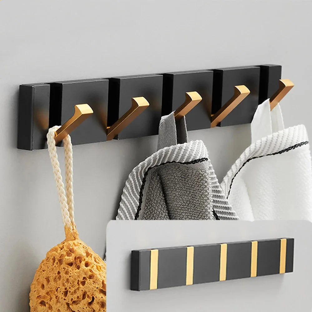 Foldable Stainless Steel Wall Hook – Minimalist Space-Saving Storage