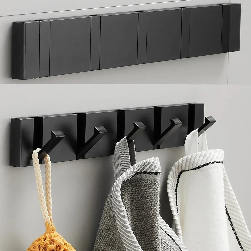 Foldable Stainless Steel Wall Hook – Minimalist Space-Saving Storage