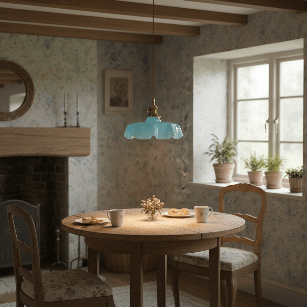 French Metal Ceiling Light – Decorative Floral Design for Elegant Lighting