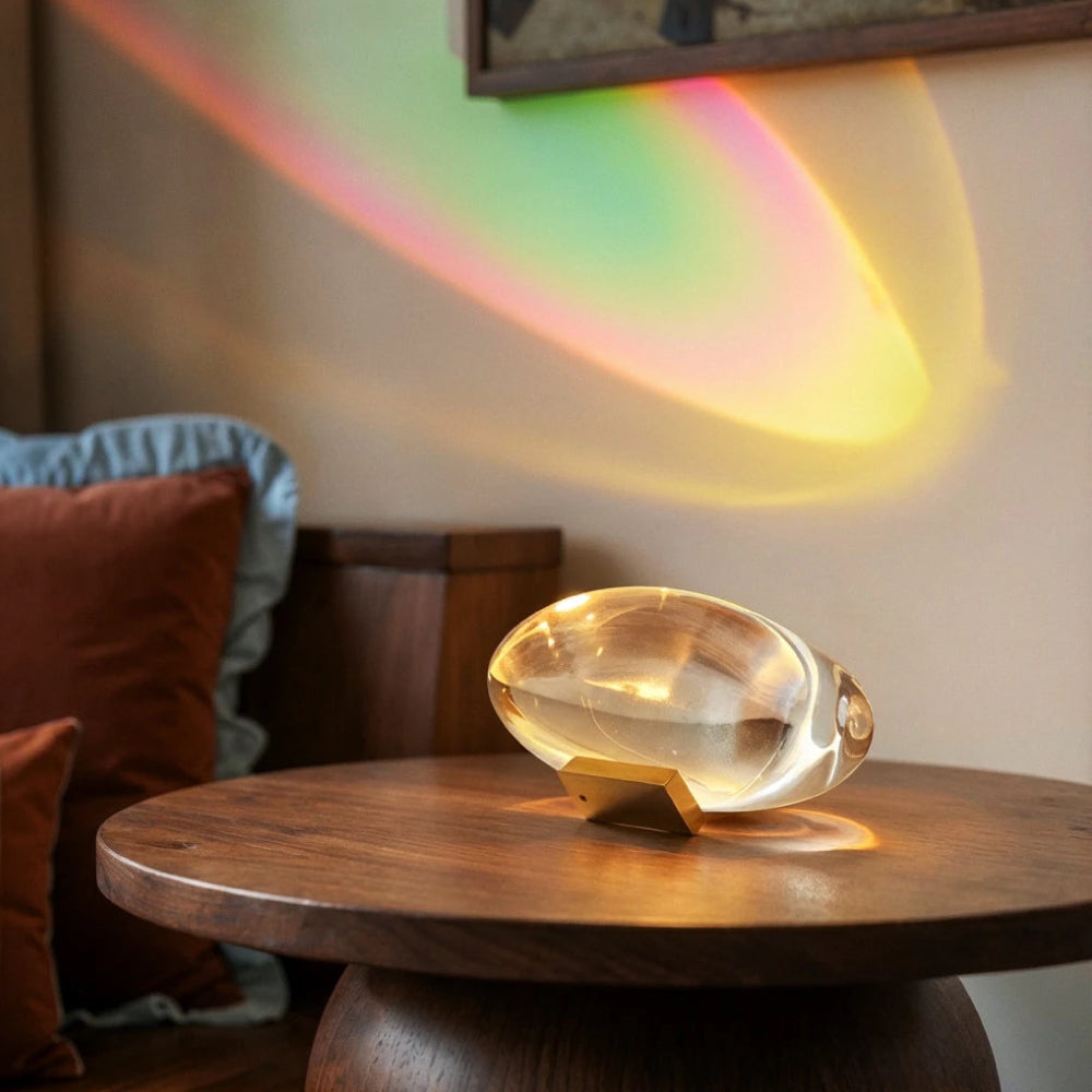 Glass Table Lamp – Decorative Light Reflections in Three Styles